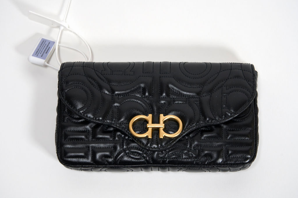 Ferragamo Mini Gancini Quilted Leather Shoulder Bag