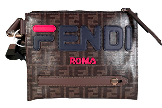 Fendi Fendimania Logo Messenger Bag